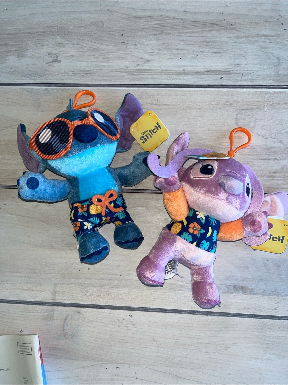 Stitch or Angel 7” Plush with Bag Clip - choose 1